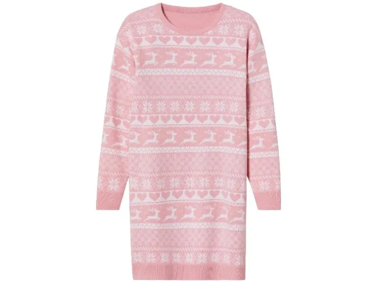 Feestelijk gebreid meisjesjurkje