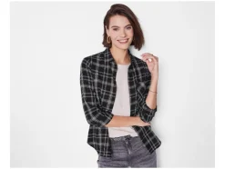 Flanellen dames blouse