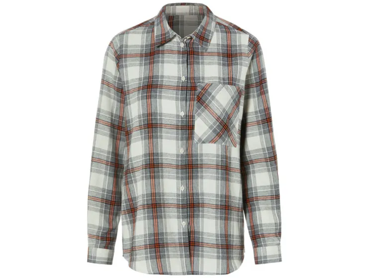 Flanellen dames blouse