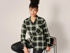 Flanellen dames blouse