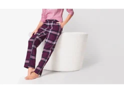 Flanellen dames pyjamabroek