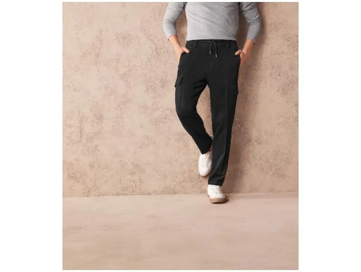 Flanellen heren cargobroek