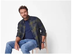 Flanellen heren overhemd