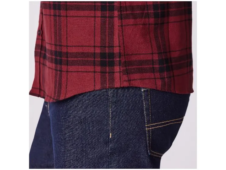 Flanellen heren overhemd