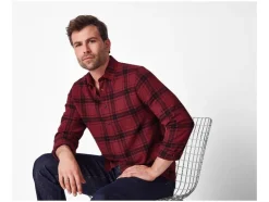 Flanellen heren overhemd