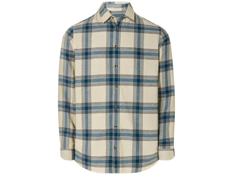 Flanellen heren overhemd