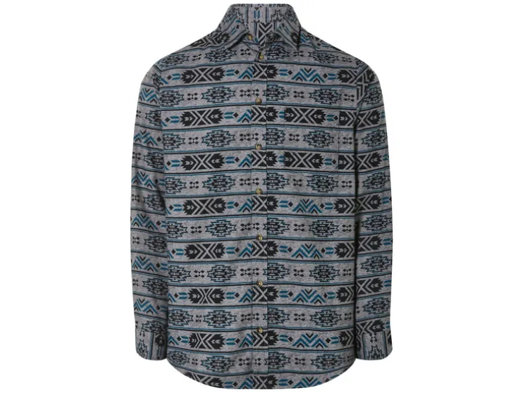 Flanellen heren overhemd