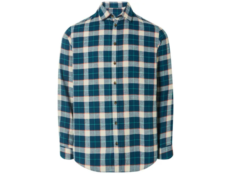 Flanellen heren overhemd