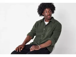 Fleece heren overhemd