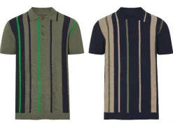 Gebreid heren poloshirt