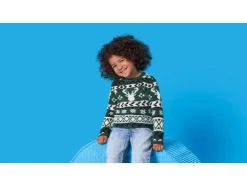 Gebreide kinder kersttrui