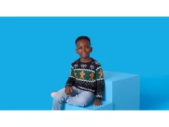 Gebreide kinder kersttrui