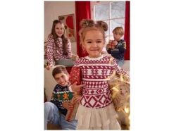 Gebreide kinder kersttrui