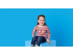 Gebreide kinder kersttrui