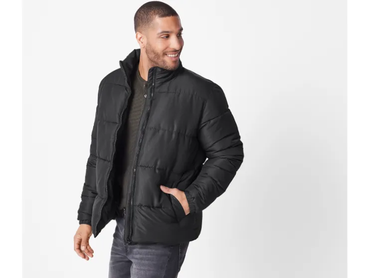 Gewatteerde heren jas