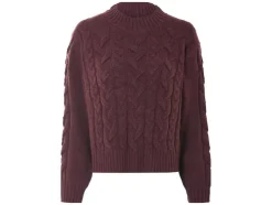 Grofgebreide dames trui