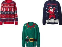 Heren kersttrui met lampjes