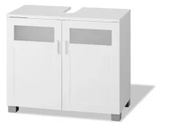 Hoge badkamerkast en onderkast wastafel Basel