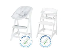 Houten kinderstoel met eetplank