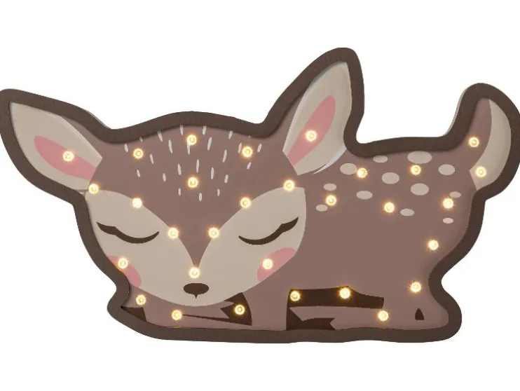 Houten LED-kinderlamp