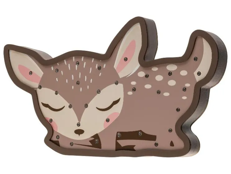 Houten LED-kinderlamp