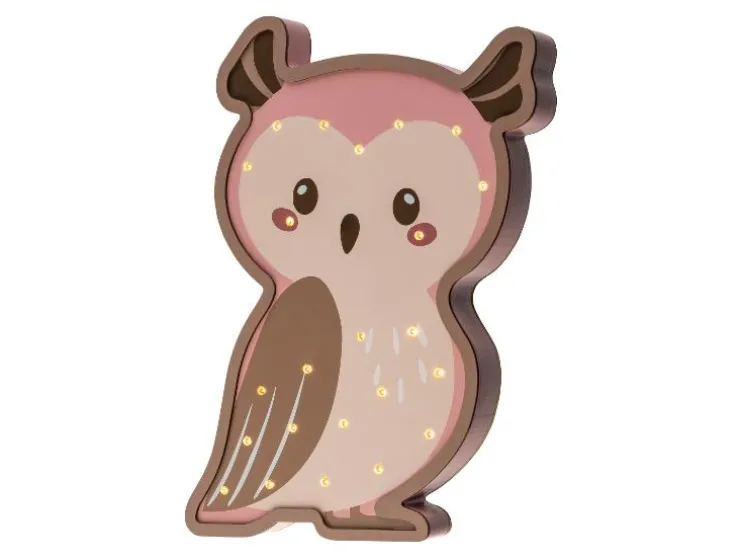 Houten LED-kinderlamp