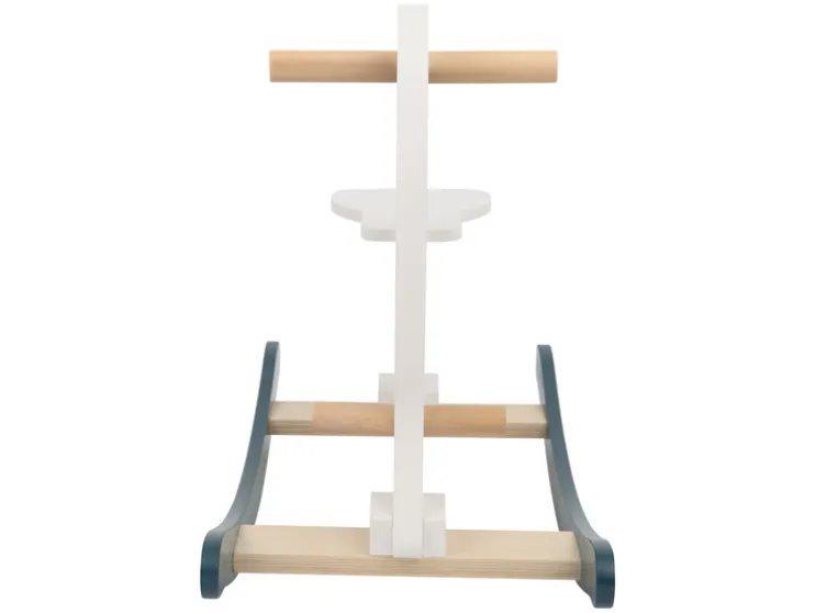 Houten schommeldier of loopfiets