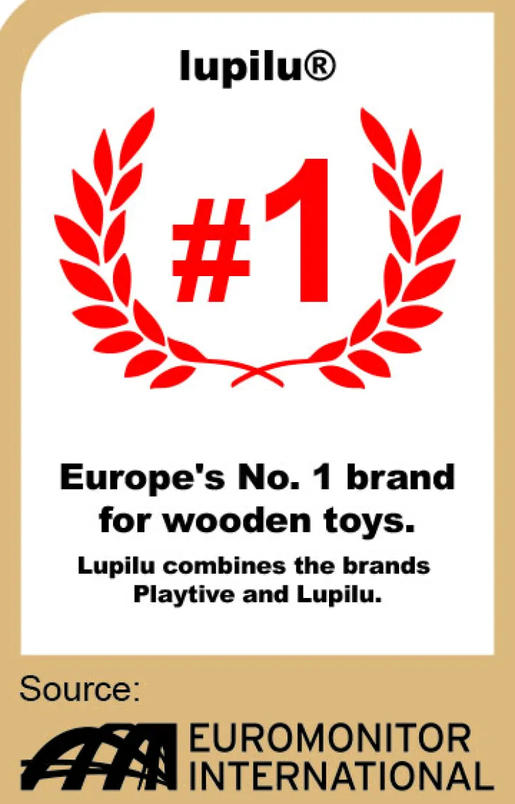 Houten schommeldier of loopfiets