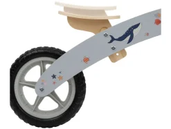 Houten schommeldier of loopfiets