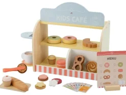 Houten speelgoed 2-in-1 BBQ of bakkerij & café