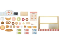 Houten speelgoed 2-in-1 BBQ of bakkerij & café