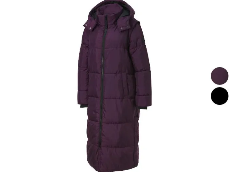 2-in-1 gewatteerde dames winterjas