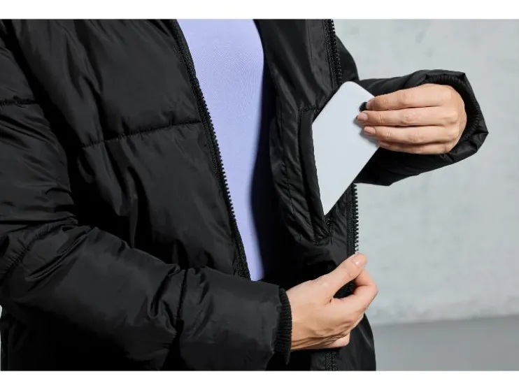 2-in-1 gewatteerde dames winterjas