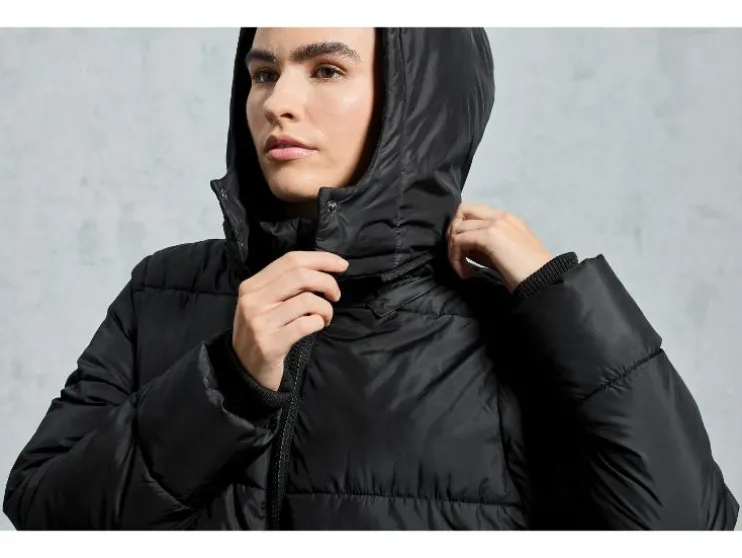 2-in-1 gewatteerde dames winterjas