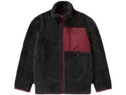 Jongens fleece jas met opstaande kraag