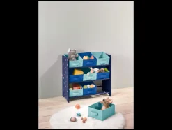 Kast met textielboxen