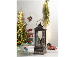 Kerstlantaarn met sneeuweffect