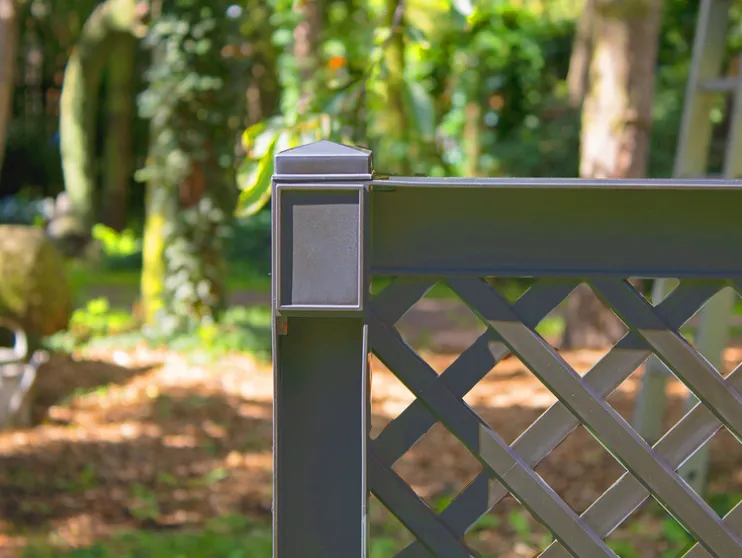 KHW bloembak met centraal trellis, L 100 cm, 110 liter, kunststof