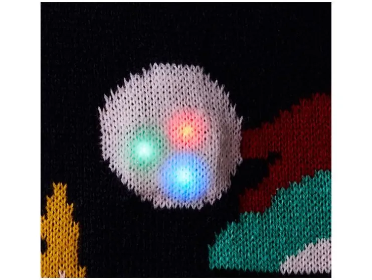 Kinder kersttrui met lampjes