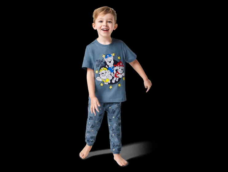 Kinder pyjama met glow-in-the-dark print