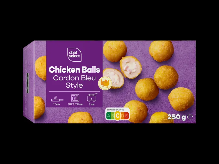 Kipballetjes cordon bleu
