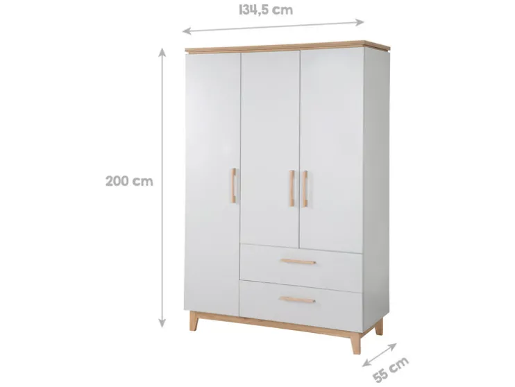 Kledingkast Caro 3-deurs