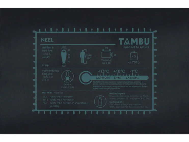 Mummieslaapzak Neel 210 x 80 cm