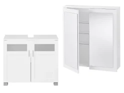 Onderkast wastafel en spiegelkast Basel