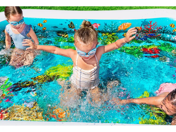 Opblaasbaar zwembad 3D Adventure