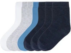 Peuters jongens sokken, 7 paar, met bio-katoen