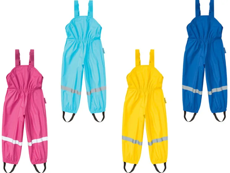 Peuters meisjes / jongens regen-tuinbroek met reflectoren