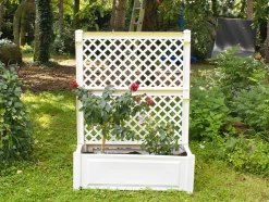 Plantenbak met klimrek