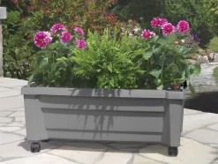 Plantenbak met wielen