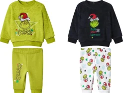 Pluche baby kerstset 2-delig The Grinch